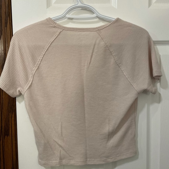 American Eagle Waffle Baby Tee - Picture 3 of 3